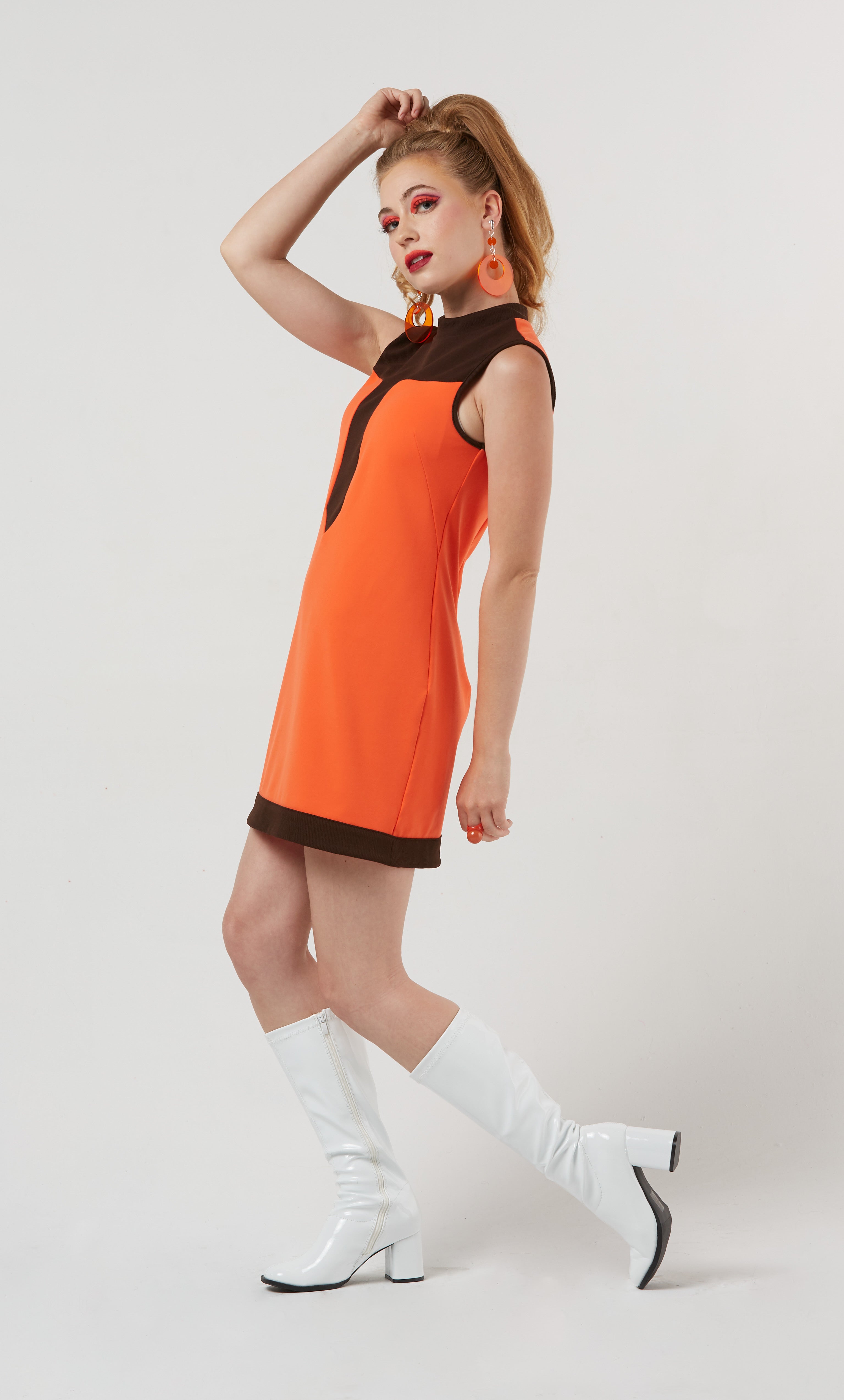 Orange 60s outlet dress